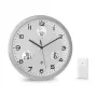 MEBUS 13150 Zegar ścienny sterowany radiowo 30 cm Aluminium