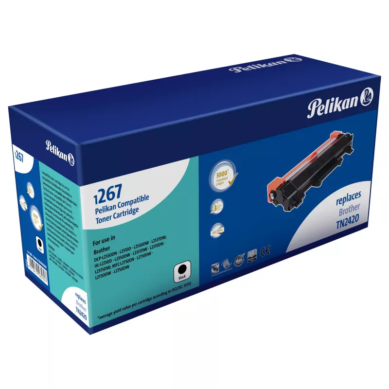 Pelikan Kompatybilny Toner do Brother TN-241BK Czarny 3000 Stron