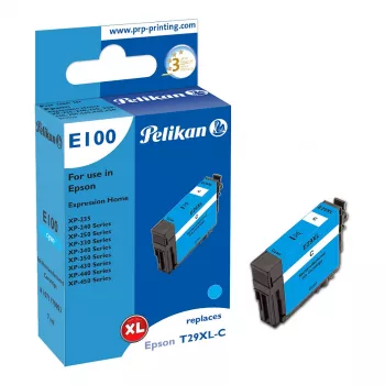 Pelikan E100 Kompatybilny Wkład Atramentowy Cyan High Yield do Epson XP-235/240/250/330/340/350/430/440/450