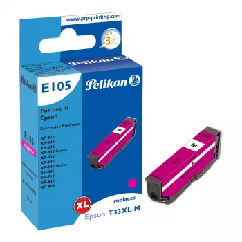 Pelikan E105 Kompatybilny wkład atramentowy Magenta High Yield (XL) do Epson XP-530/540/630/635/640/645/710/830/900 - 1 szt.