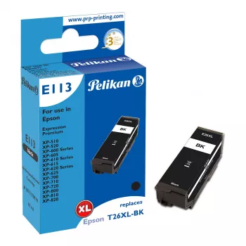 Pelikan E113 Kompatybilny wkład atramentowy czarny o wysokiej wydajności (XL) do Epson Expression Premium XP Series