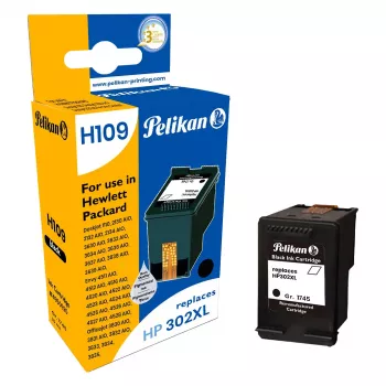 Pelikan Kompatybilny Wkład Atramentowy do HP 302XL (F6U68AE) - Czarny