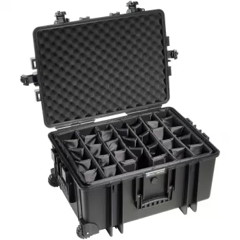 B&W Outdoor Case Type 6800 Hard Shell Case z Systemem Przegród, Czarny