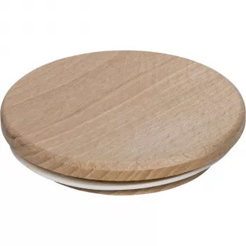 WECK Drewniana Pokrywka 80mm Buk