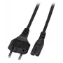 EFB Elektronik Euro-C7 Power Cord 180° Black 1 m 2 x 0.75 mm² EK502.1V2