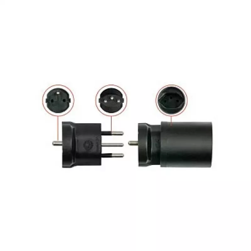 Kabelmeister Switzerland Power Adapter Swiss Plug to Schuko Socket with Insertion Aid - Cable