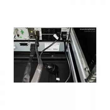 Kabelmeister Power Cable C14 to Schuko Female Black 1m