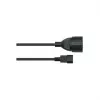 Kabelmeister Power Cable C14 to Schuko Female Black 1m