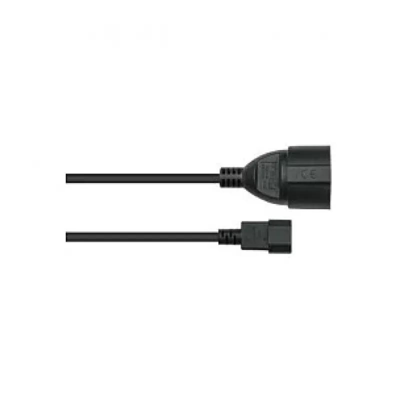 Kabelmeister Power Cable C14 to Schuko Female Black 1m