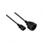 Kabelmeister Power Cable C14 to Schuko Female Black 1m