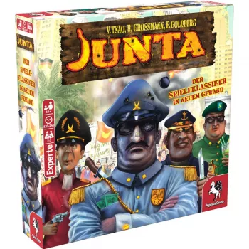 Pegasus Spiele Junta Board Game - Strategia, Blef, Negocjacje - Wiek 16+ - 4-7 Graczy - 120-240 Min