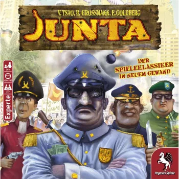 Pegasus Spiele Junta Board Game - Strategia, Blef, Negocjacje - Wiek 16+ - 4-7 Graczy - 120-240 Min