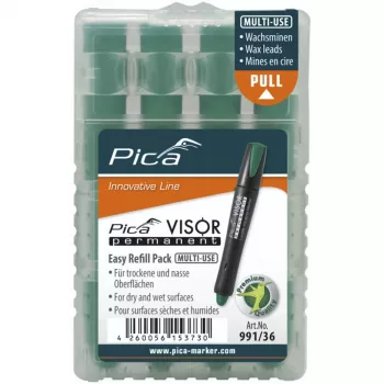 Pica VISOR Permanent Replacement Refills Green - 10 sztuk
