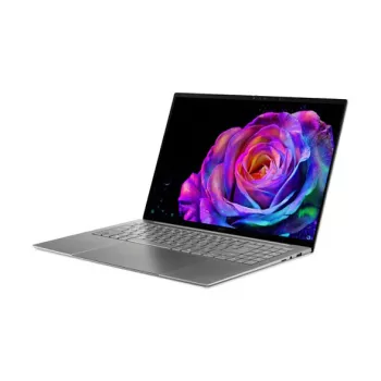 Acer Swift 16 AI OLED SF16-71T-90F6 Laptop, Intel Core Ultra 9 185H, 16GB LPDDR5X, 512GB PCIe SSD, 16 inch OLED 3.2K, Windows 11 Home, Steel Gray, German Keyboard