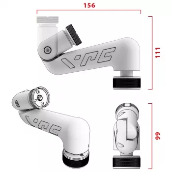 Virpil Controls Flightstick Z-Extension 200 mm Black