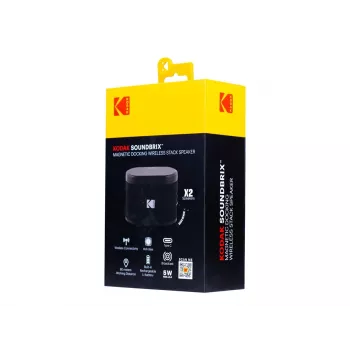 Kodak SoundBrix Wireless Stack Speaker (Bass Black), 2 szt.