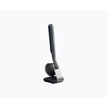 Joseph Joseph SinkTech Washing Up Brush with Steel Stand - Grey/Silver