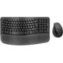 Logitech Wave Keys and Lift Combo - Bezprzewodowy ergonomiczny zestaw klawiatury i myszy - Bluetooth LE, 2,4 GHz - QWERTY - układ nordycki - Grafit