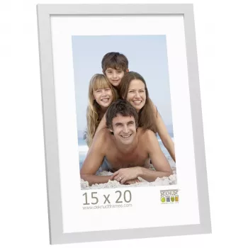 Deknudt S44CD1 15x20 Drewniana Srebrna Pojedyncza Ramka na Zdjęcie