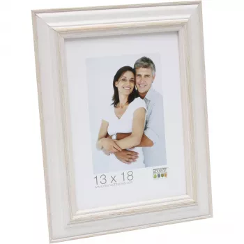 Deknudt S221H1 Drewniana ramka na zdjęcia 13x18 cm Beż Biały