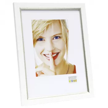 Deknudt S46AF1 Pojedyncza ramka na zdjęcie 10x15 cm Srebrna żywica z tyłem MDF