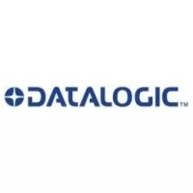 Datalogic RS232 Serial Cable with External Power, DB9 Male to Scanner, Coiled, 3.6 m, Black
