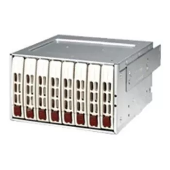 Supermicro CSE-M28E1 Mobile Rack (Beżowy) - 2-zatokowa obudowa 2,5 cala SAS/SATA HDD/SSD z wentylatorem do zatoki 5,25 cala