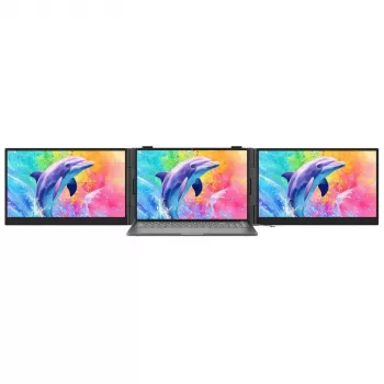 BLACKVIEW DCM8 Pro Dual 15.3 cala Przenośny Monitor IPS, 2x Full HD, 60Hz, USB-C, Mini HDMI, Wbudowane Głośniki, HDR10, Składany
