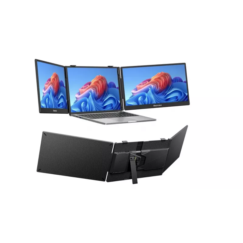 BLACKVIEW DCM5 14-calowy podwójny monitor przenośny - WUXGA IPS, składany, USB-C