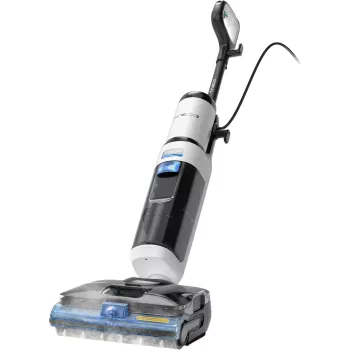 Tineco Floor One S6 Stretch Steam Plus 2-w-1 Odkurzacz na mokro/sucho, Mop i Parownica, Bezprzewodowy, 35 min Czas Pracy, 0.8L Zbiornik Czystej Wody, 0.72L Zbiornik Brudnej Wody, Samoczyszczący, Wyświetlacz LCD, Czujnik iLoop, 180° Leżenie Płasko, do Twar