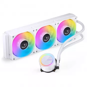 Jonsbo TG-360 All-in-One Liquid CPU Cooler, ARGB - 360mm, Biały