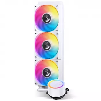 Jonsbo TG-360 All-in-One Liquid CPU Cooler, ARGB - 360mm, Biały
