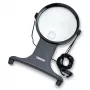 Carson HF-25 MagniFree LED Magnifying Lamp 2x/5x 11cm Black