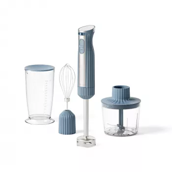 Guzzini Sous Chef Blender Ręczny z Akcesoriami, Granatowy (148400210)