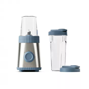 Guzzini Sous Chef Mobile Mixer ON-THE-GO, granatowy - Kompaktowy blender z 2 kubkami
