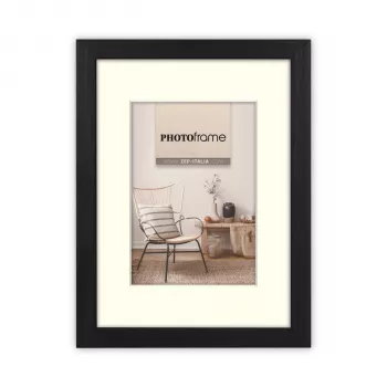 ZEP Malmo Czarna Ramka na Zdjęcie 20x30/30x40 cm Drewno z Passepartout V4534B