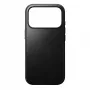 NOMAD Modern Leather Case do iPhone 17 Pro - Czarna skóra Horween z MagSafe