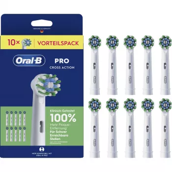 Braun Oral-B Pro CrossAction Wymienne końcówki do szczoteczki, 10 sztuk