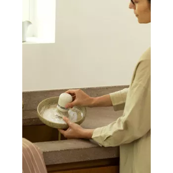 Szczotka do naczyń Brabantia SinkSide z dozownikiem mydła Soft Beige (252167)