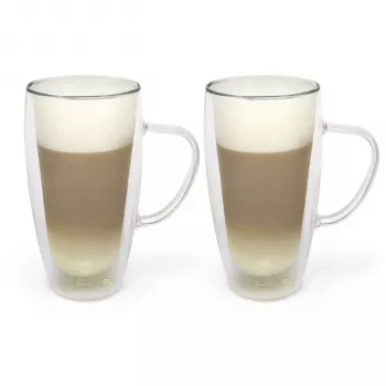 Bredemeijer Duos Double-Walled Latte Macchiato Glass 400ml - Set of 2