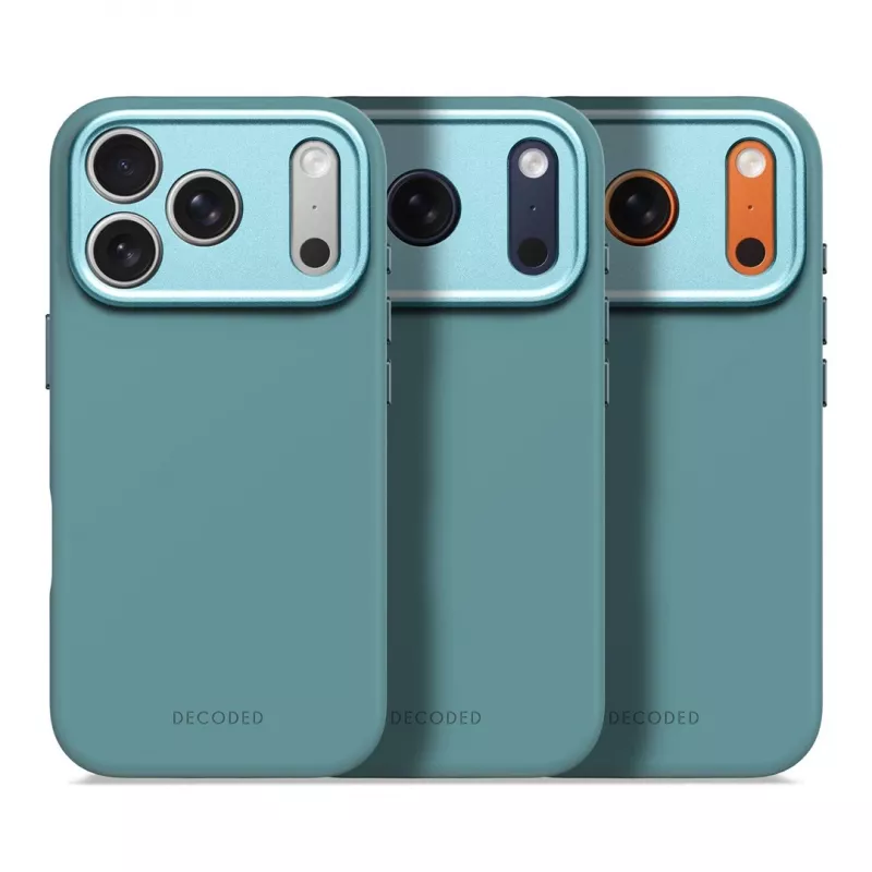 Decoded AntiMicrobial Silicone Back Cover do iPhone 17 Pro z MagSafe - Retro Blue