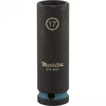 Makita nasadka udarowa długa 1/2 cala 17 mm, czarny fosforan (E-16477)