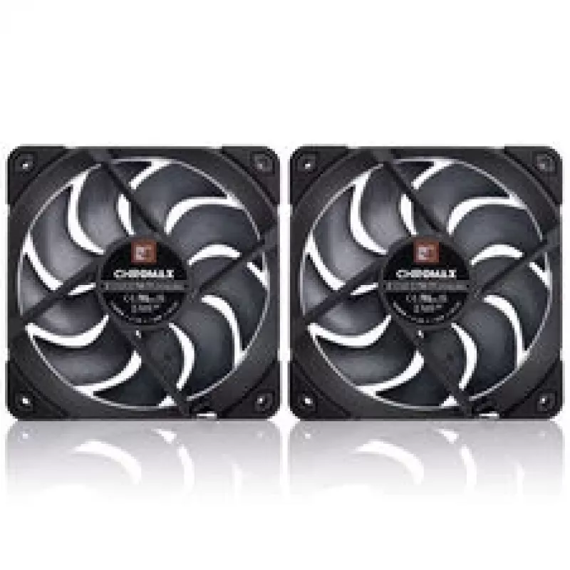 Noctua NF-A12x25 G2 PWM Sx2-PP chromax.black 120 mm Wentylator obudowy (2 szt., czarny)