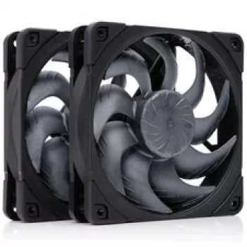 Noctua NF-A12x25 G2 PWM Sx2-PP chromax.black 120 mm Wentylator obudowy (2 szt., czarny)