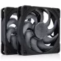 Noctua NF-A12x25 G2 PWM Sx2-PP chromax.black 120 mm Wentylator obudowy (2 szt., czarny)