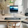 ALOGIC Elite Aluminum Laptop Stand z Ładowarką Bezprzewodową - Biały