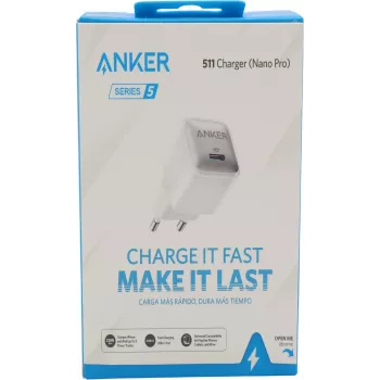 Ładowarka Anker Nano 20W USB-C, PowerIQ 3.0, kompaktowe zasilanie USB-C, biała