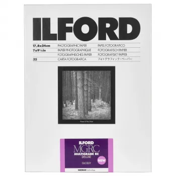 ILFORD MG RC Deluxe 18x24 cm Glossy Variable Contrast Black & White Paper, 25 arkuszy