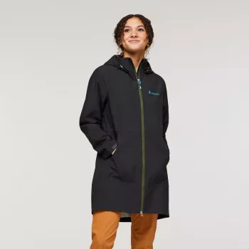 Cotopaxi Cielo Rain Trench Płaszcz przeciwdeszczowy damski - All Black, rozmiar S