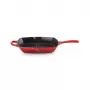Le Creuset Żeliwna Kwadratowa Patelnia Grill 26 cm Cherry Red